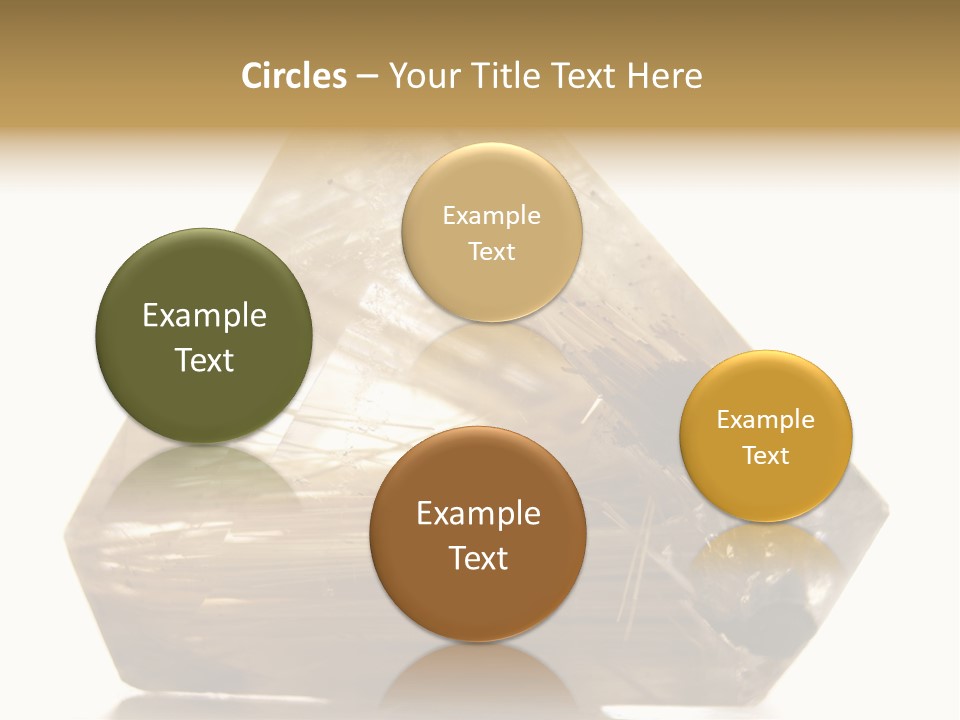Close Up View Quartz Macro PowerPoint Template
