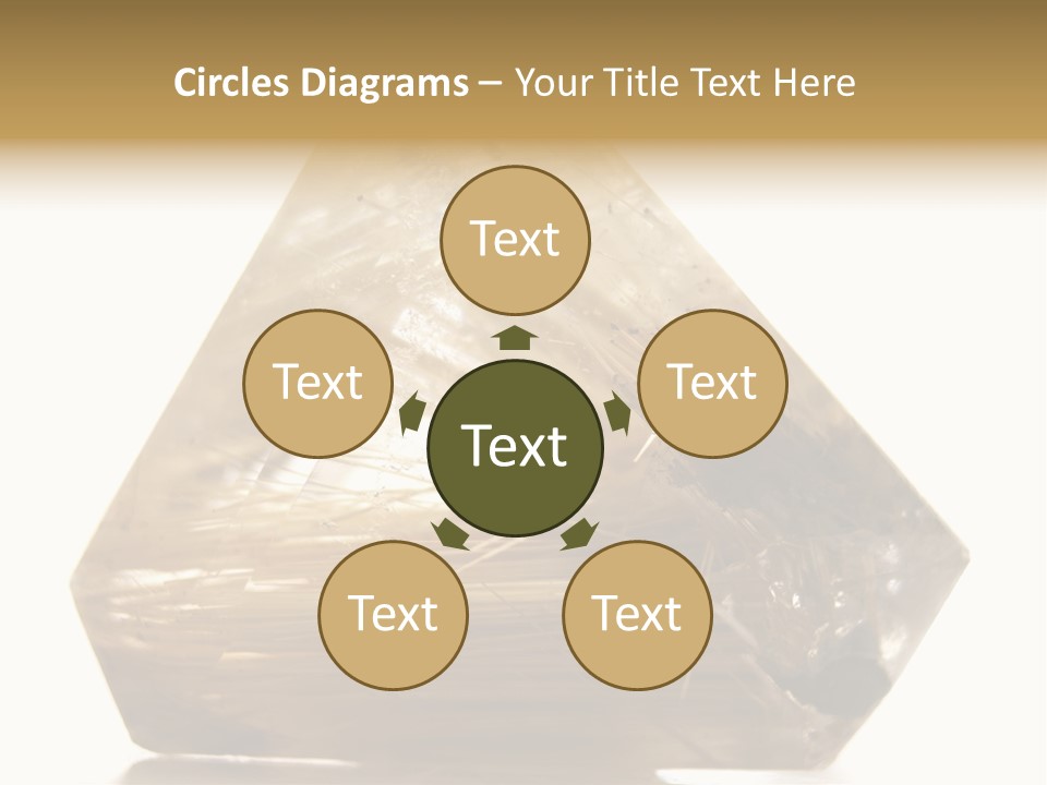 Close Up View Quartz Macro PowerPoint Template