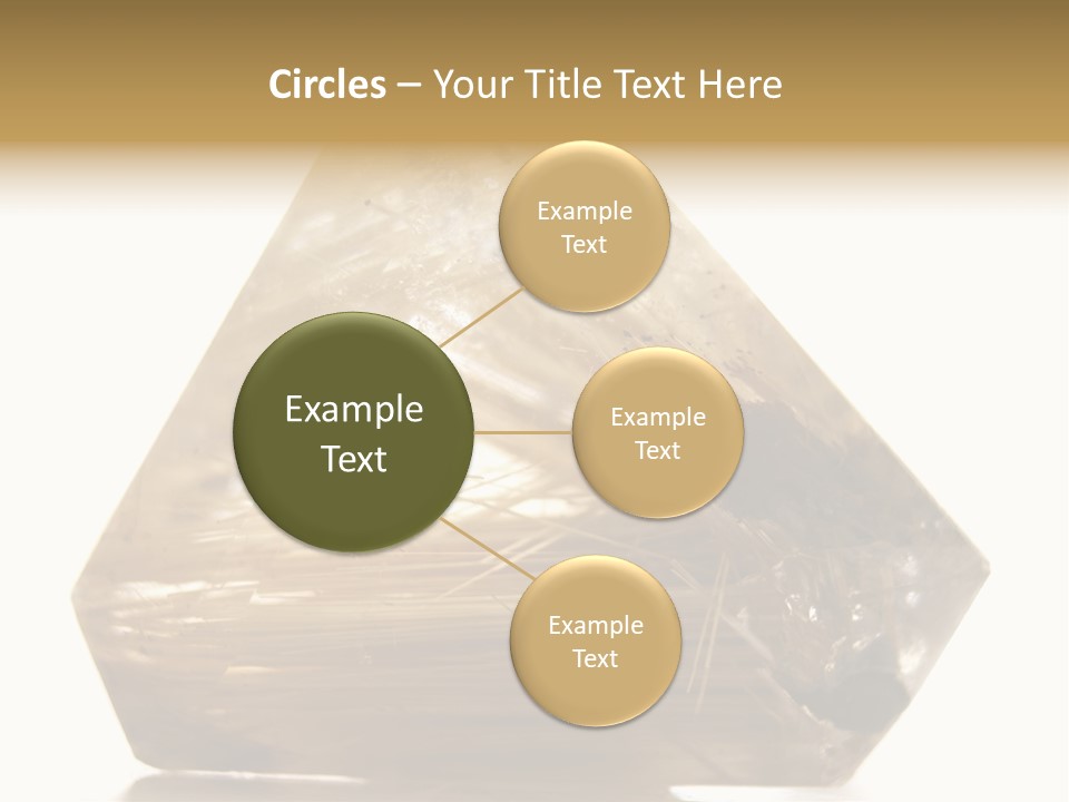 Close Up View Quartz Macro PowerPoint Template