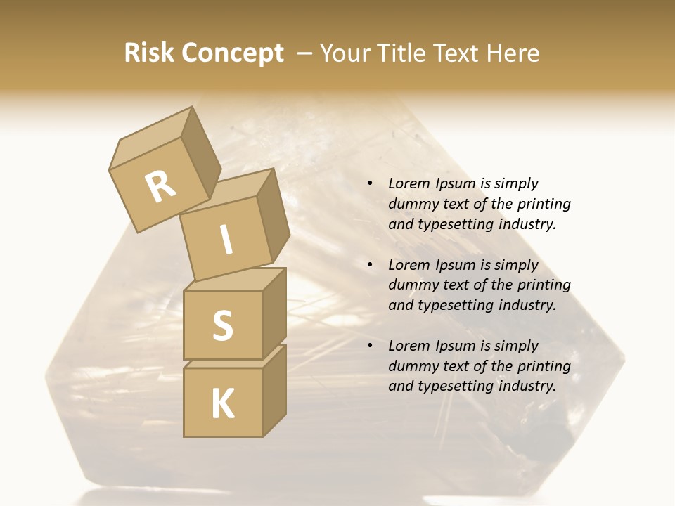 Close Up View Quartz Macro PowerPoint Template