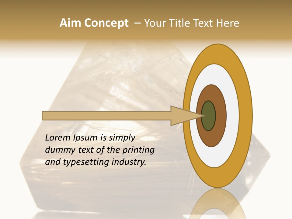 Close Up View Quartz Macro PowerPoint Template