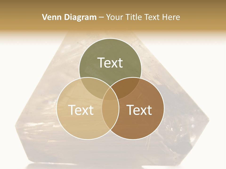 Close Up View Quartz Macro PowerPoint Template