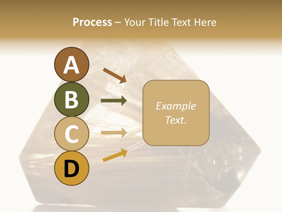 Close Up View Quartz Macro PowerPoint Template