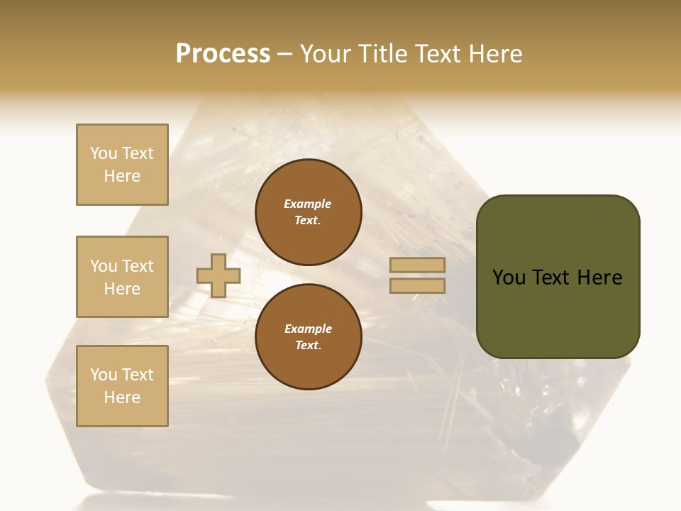 Close Up View Quartz Macro PowerPoint Template