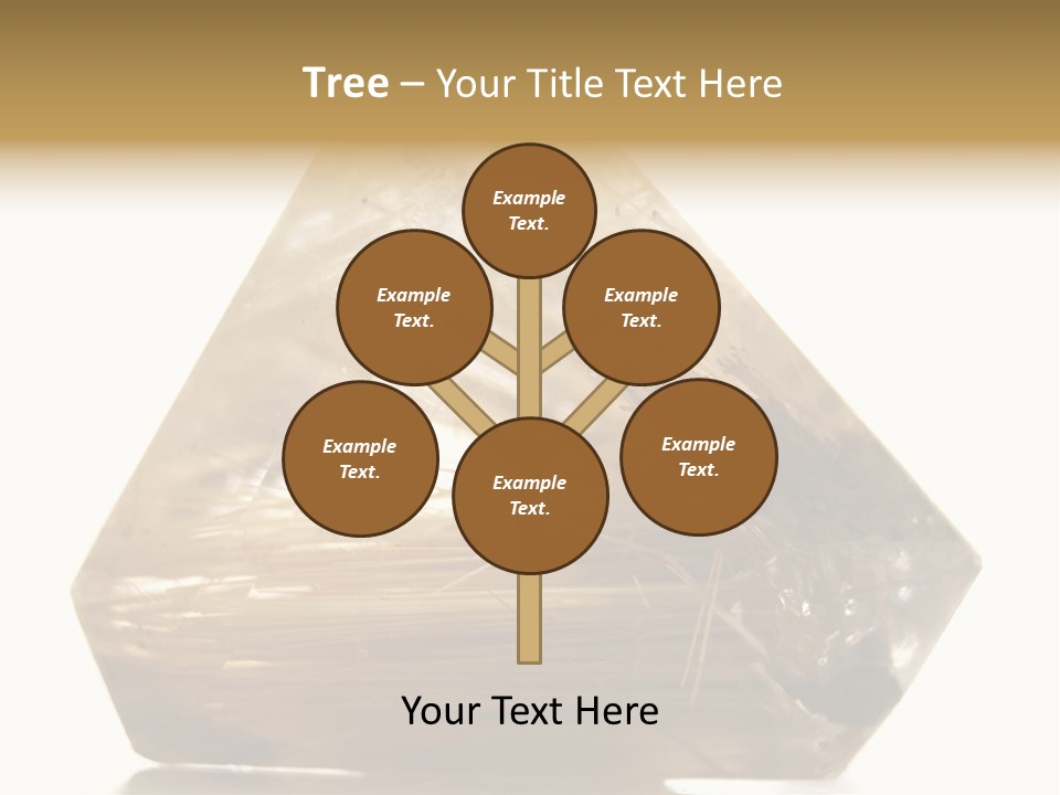 Close Up View Quartz Macro PowerPoint Template