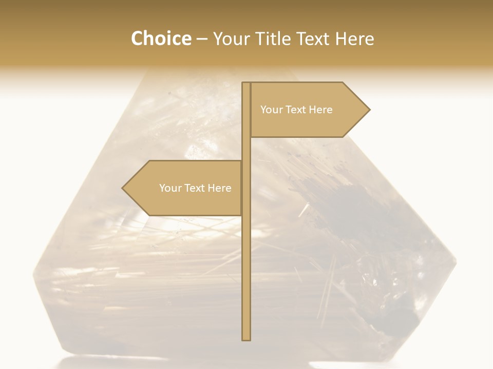 Close Up View Quartz Macro PowerPoint Template