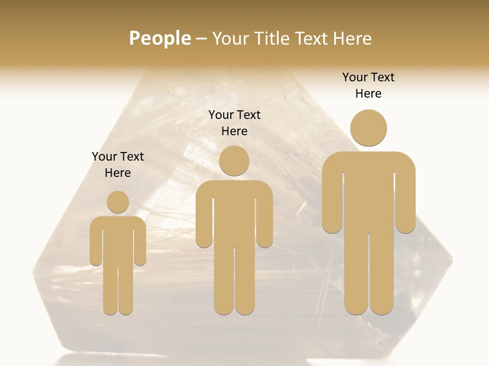 Close Up View Quartz Macro PowerPoint Template