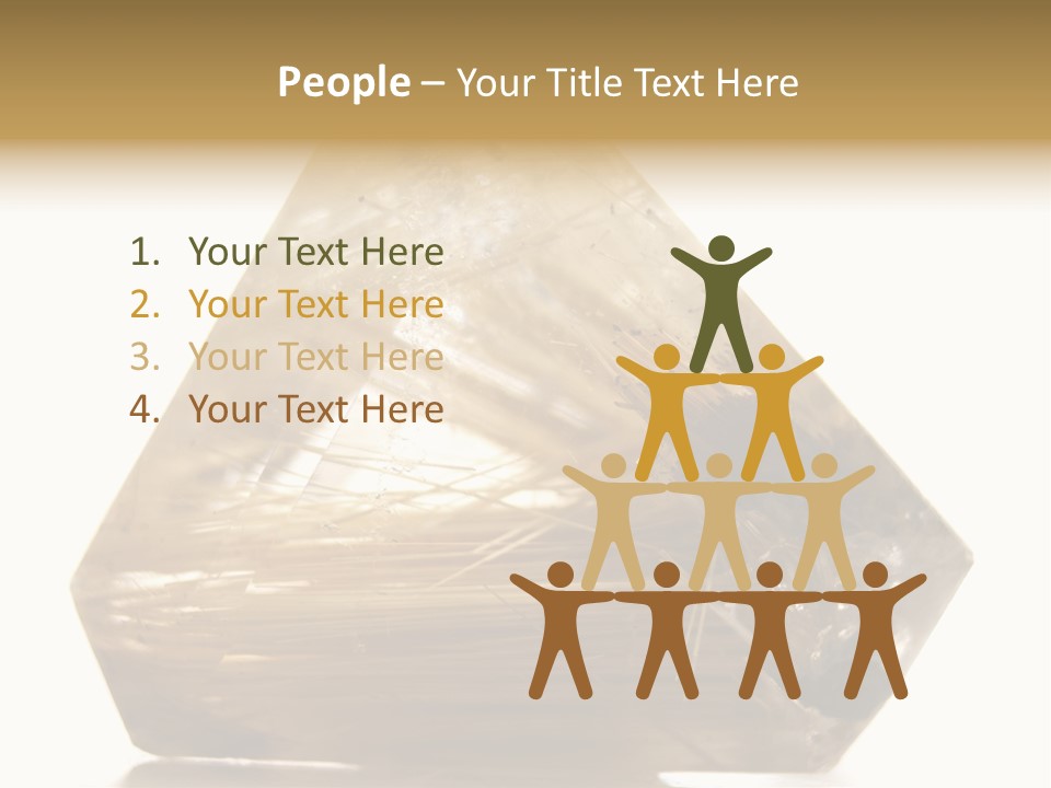 Close Up View Quartz Macro PowerPoint Template