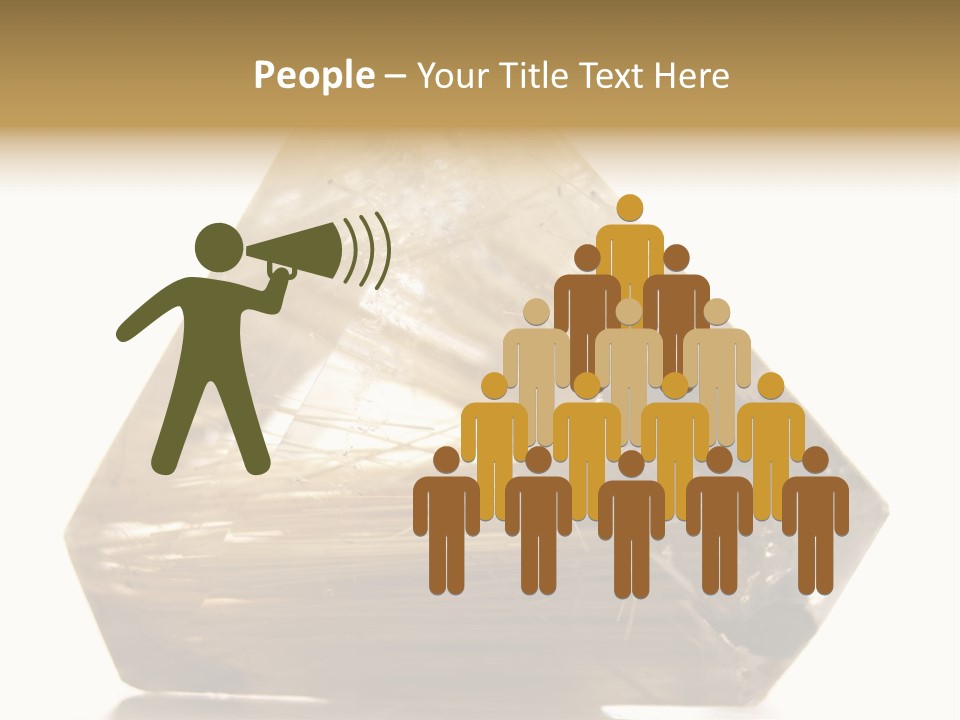 Close Up View Quartz Macro PowerPoint Template