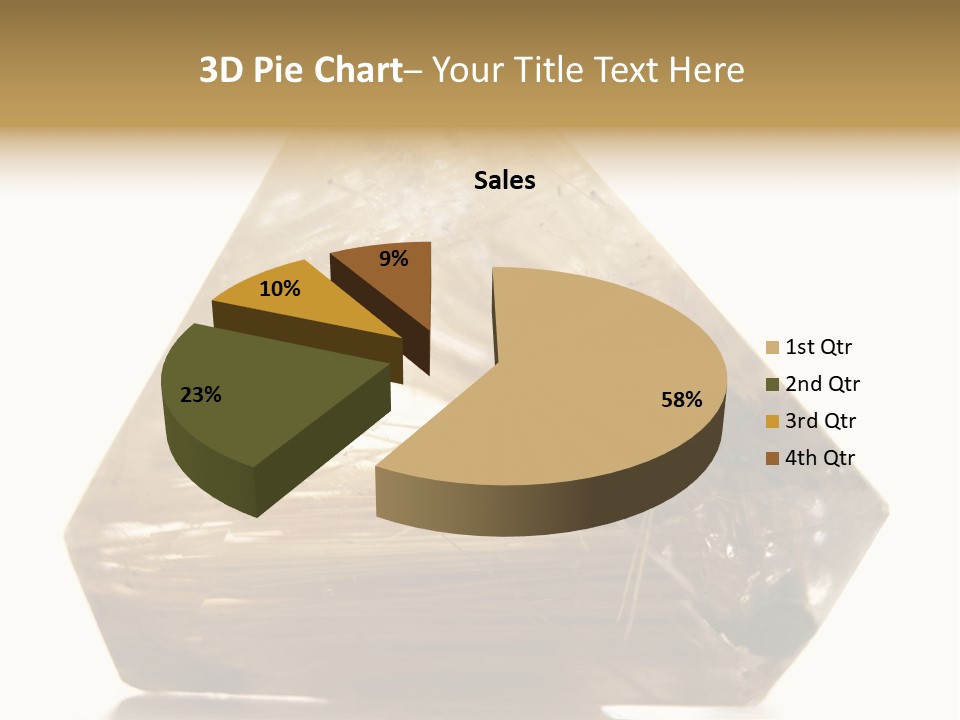 Close Up View Quartz Macro PowerPoint Template