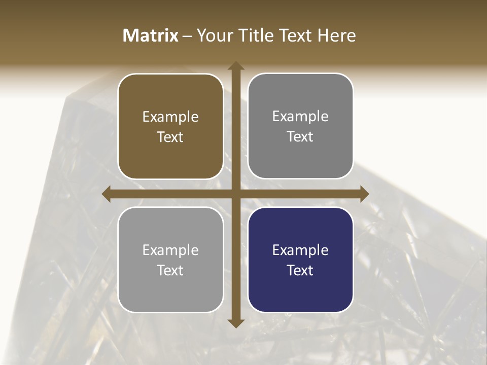 Mineral Black Close Up View PowerPoint Template