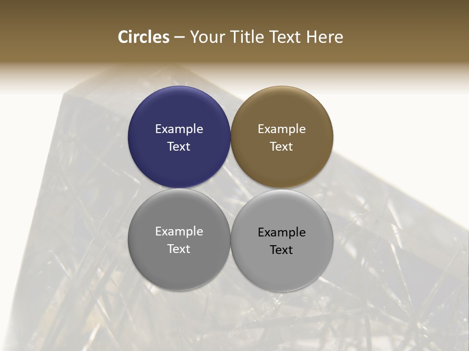 Mineral Black Close Up View PowerPoint Template