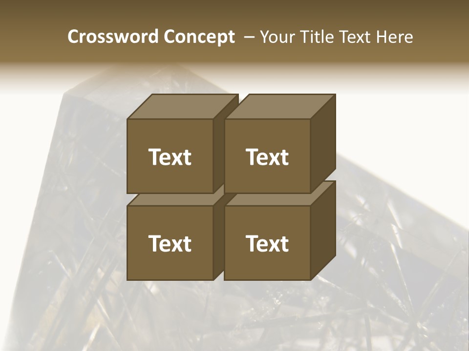Mineral Black Close Up View PowerPoint Template