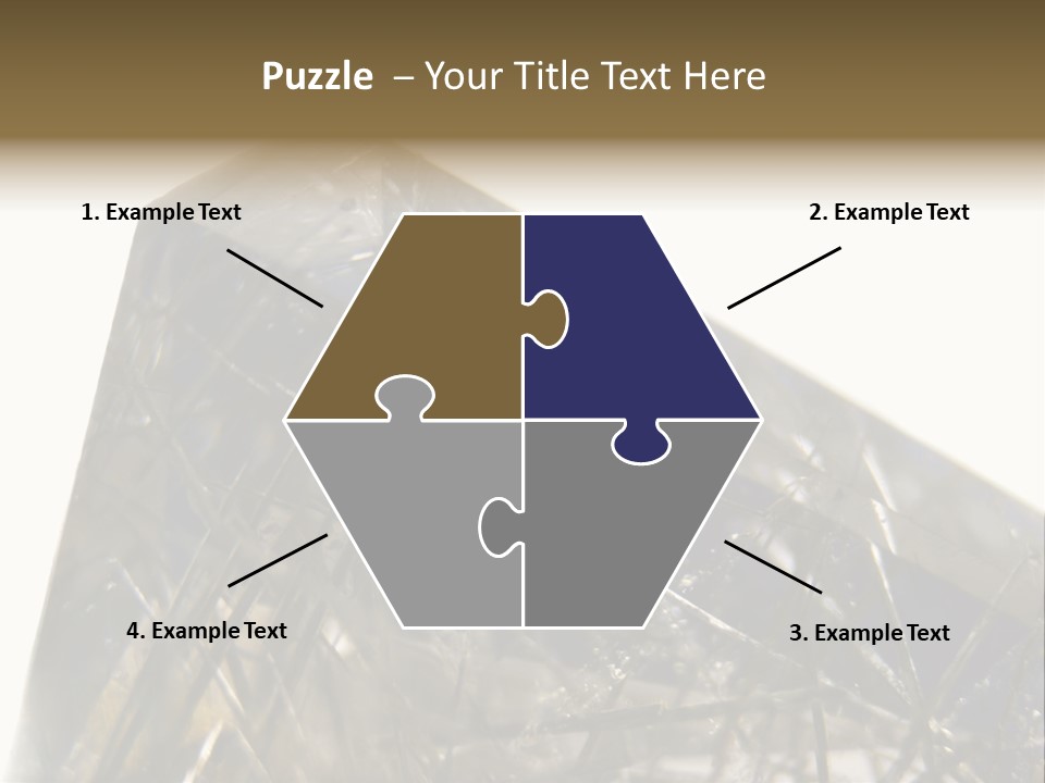 Mineral Black Close Up View PowerPoint Template