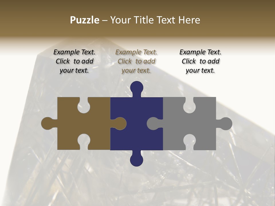 Mineral Black Close Up View PowerPoint Template