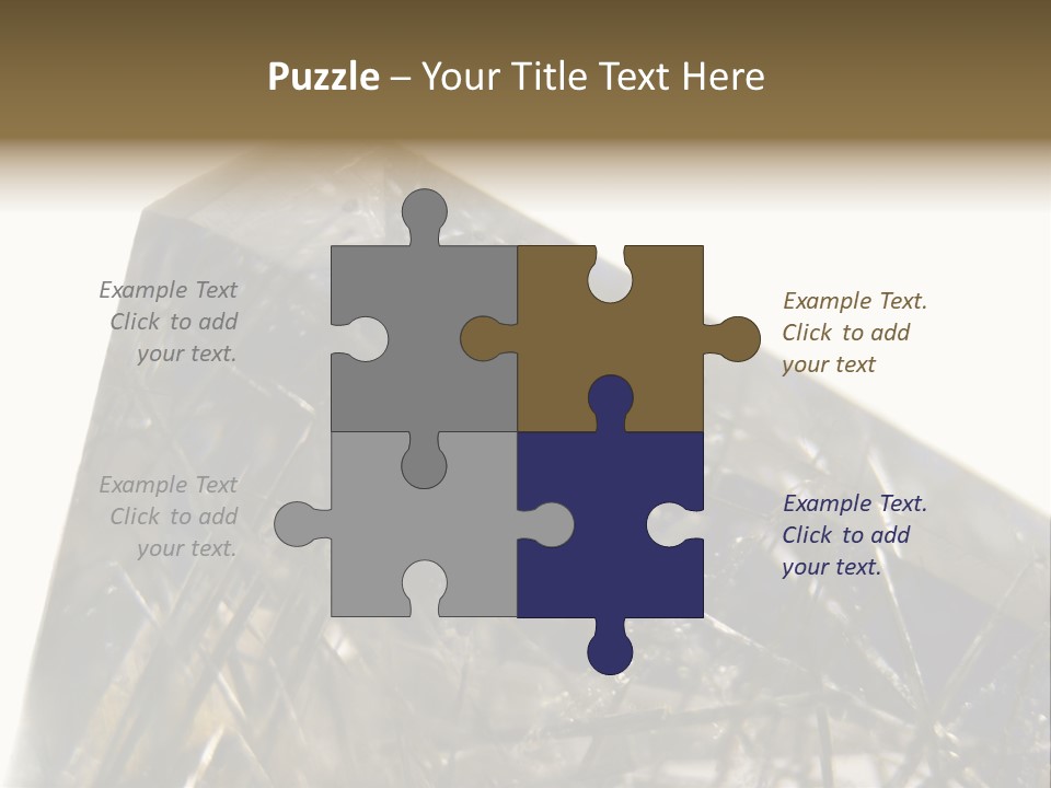 Mineral Black Close Up View PowerPoint Template