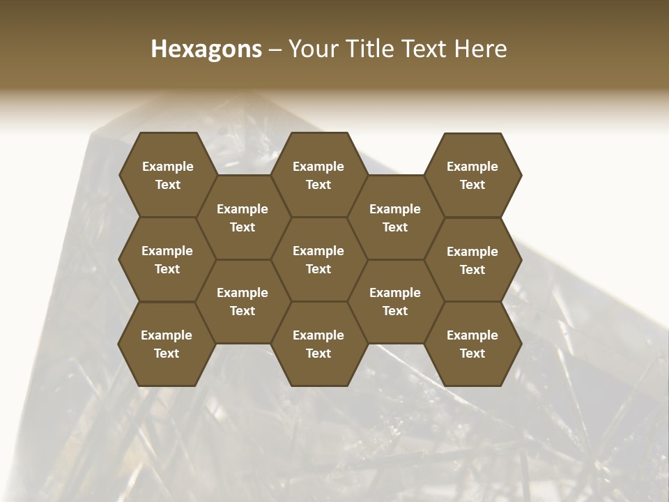 Mineral Black Close Up View PowerPoint Template
