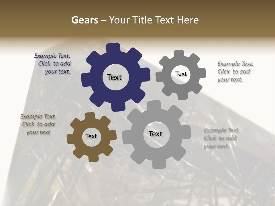 Mineral Black Close Up View PowerPoint Template