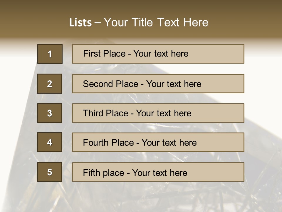 Mineral Black Close Up View PowerPoint Template