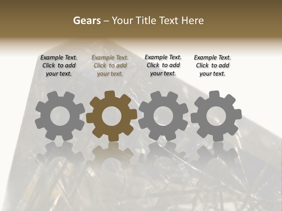 Mineral Black Close Up View PowerPoint Template