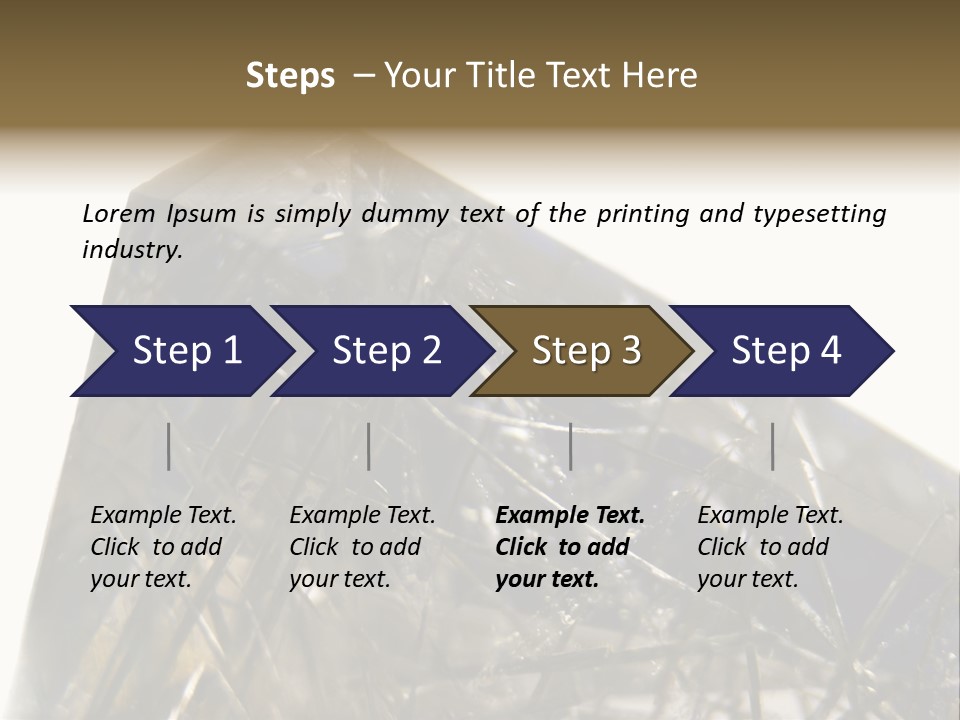 Mineral Black Close Up View PowerPoint Template