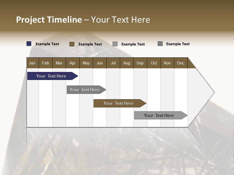 Mineral Black Close Up View PowerPoint Template