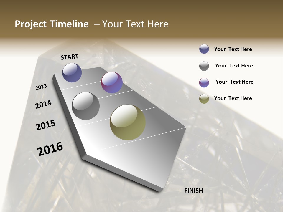 Mineral Black Close Up View PowerPoint Template