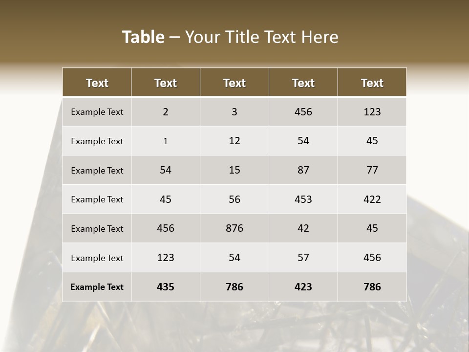 Mineral Black Close Up View PowerPoint Template
