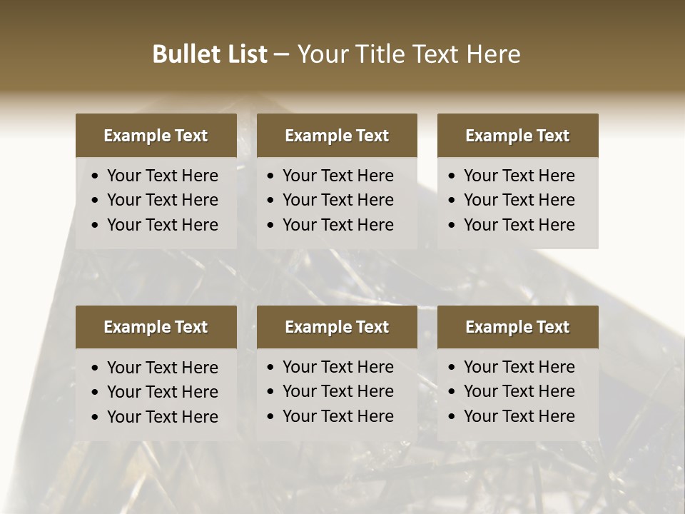 Mineral Black Close Up View PowerPoint Template