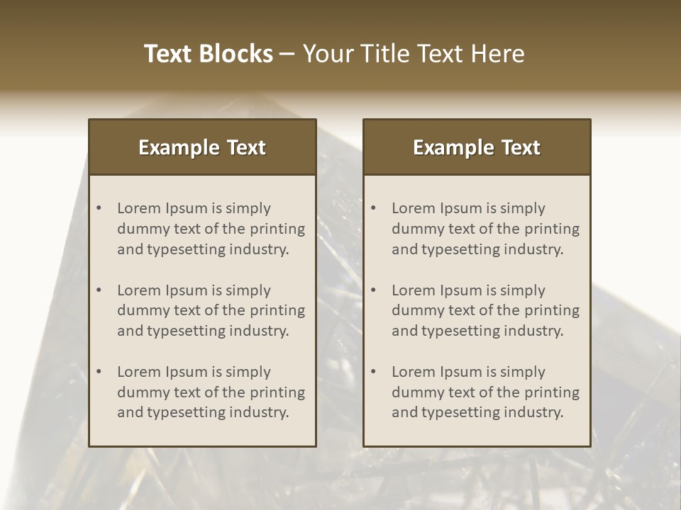 Mineral Black Close Up View PowerPoint Template