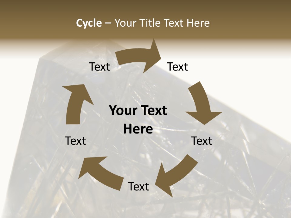 Mineral Black Close Up View PowerPoint Template