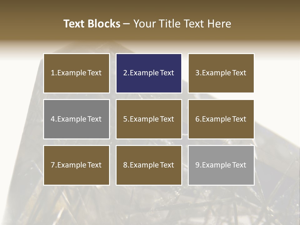 Mineral Black Close Up View PowerPoint Template