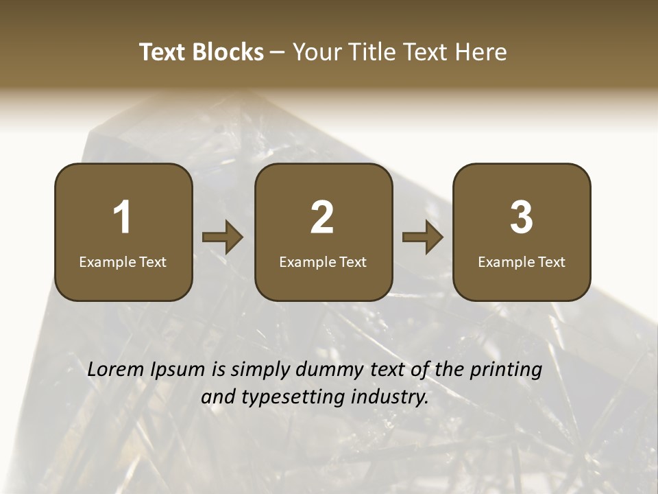 Mineral Black Close Up View PowerPoint Template