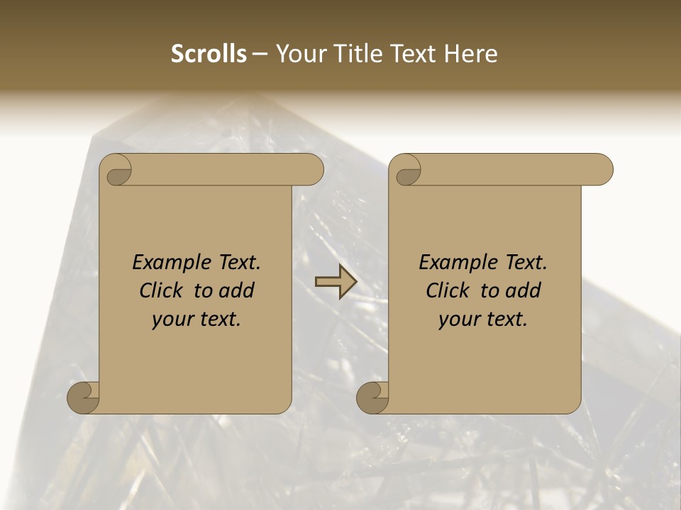 Mineral Black Close Up View PowerPoint Template