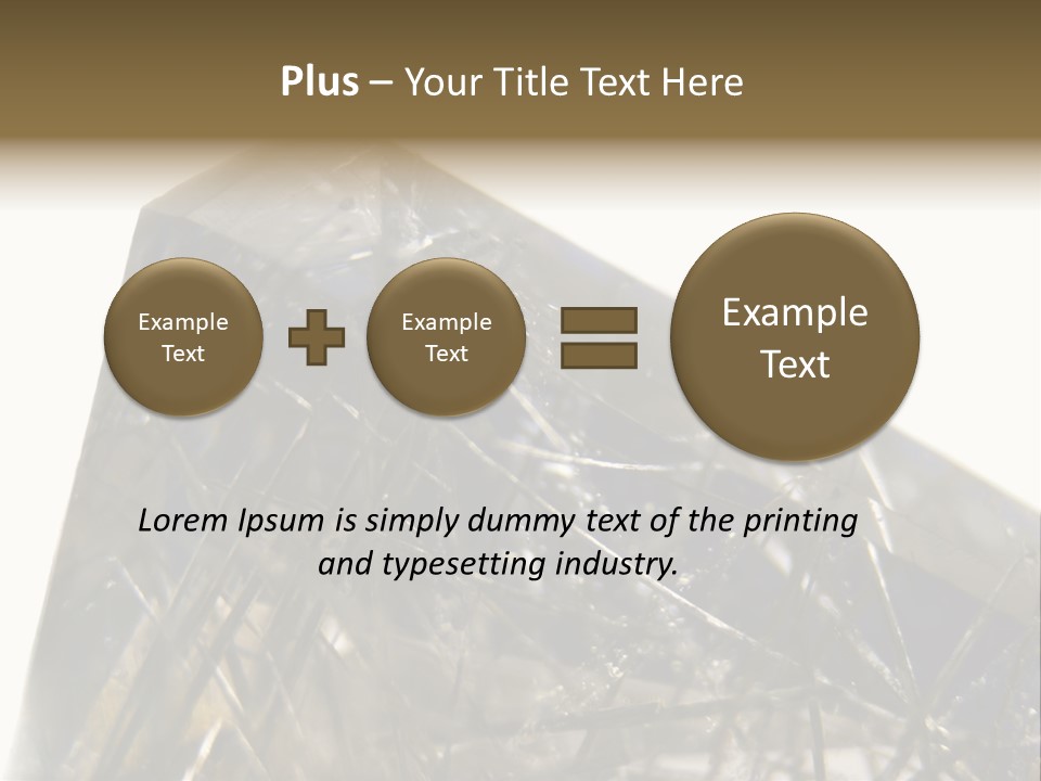 Mineral Black Close Up View PowerPoint Template