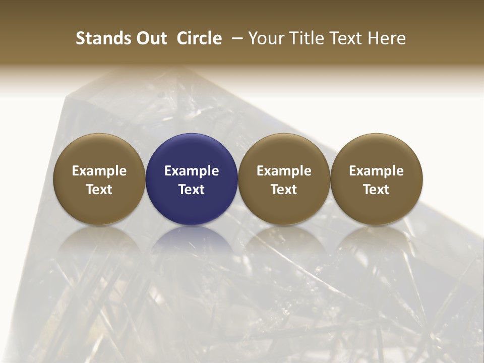 Mineral Black Close Up View PowerPoint Template