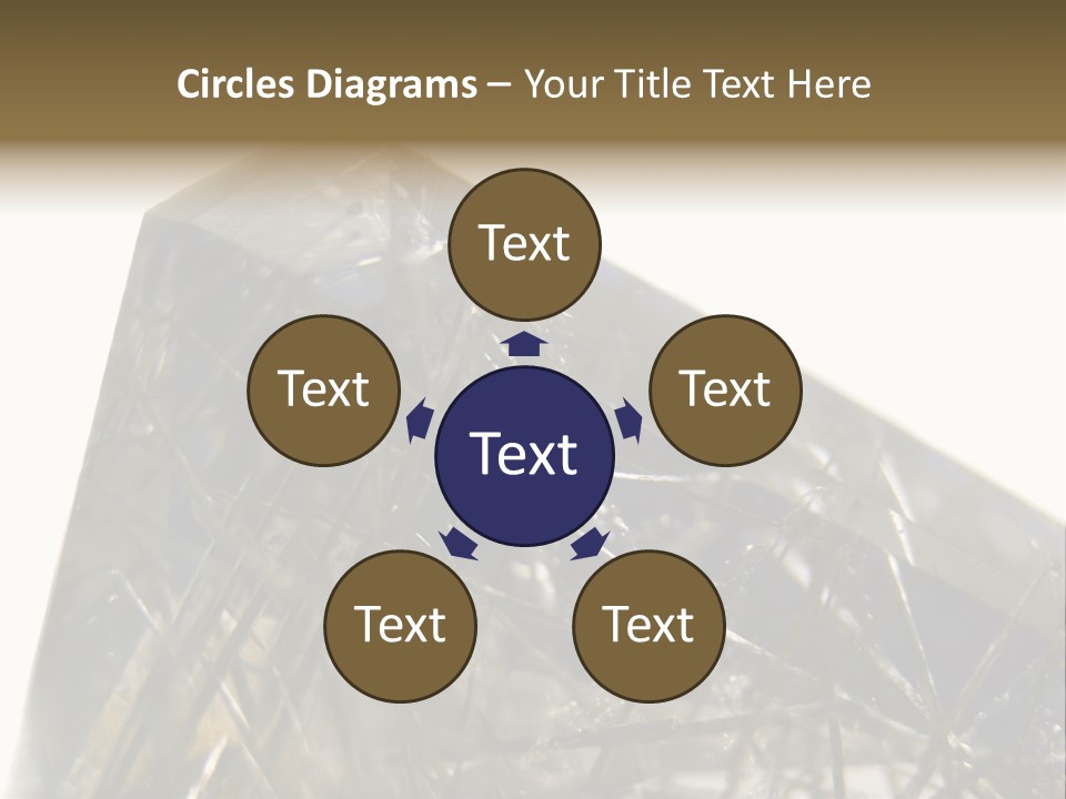 Mineral Black Close Up View PowerPoint Template