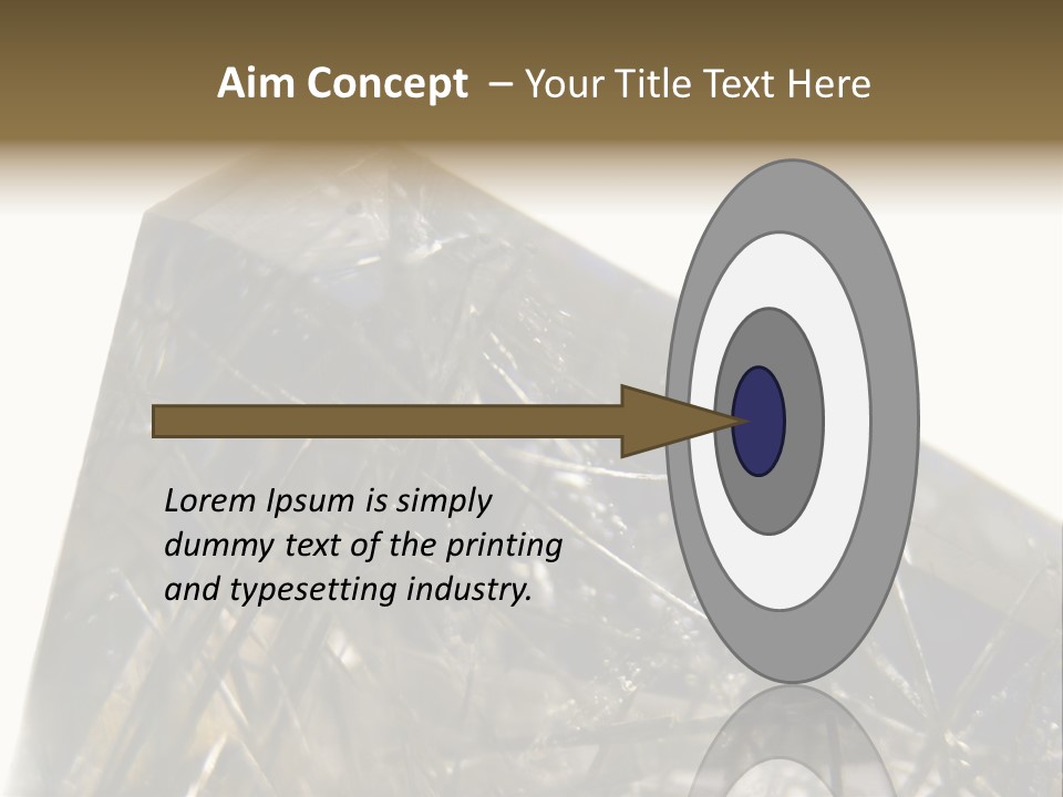 Mineral Black Close Up View PowerPoint Template