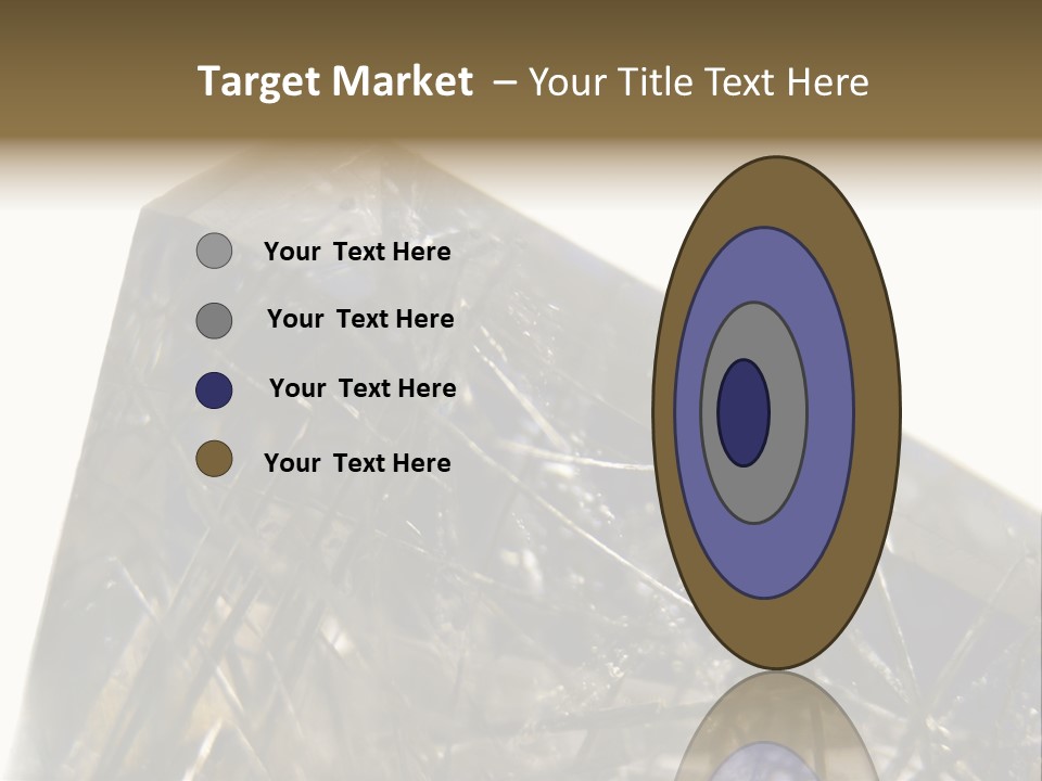 Mineral Black Close Up View PowerPoint Template