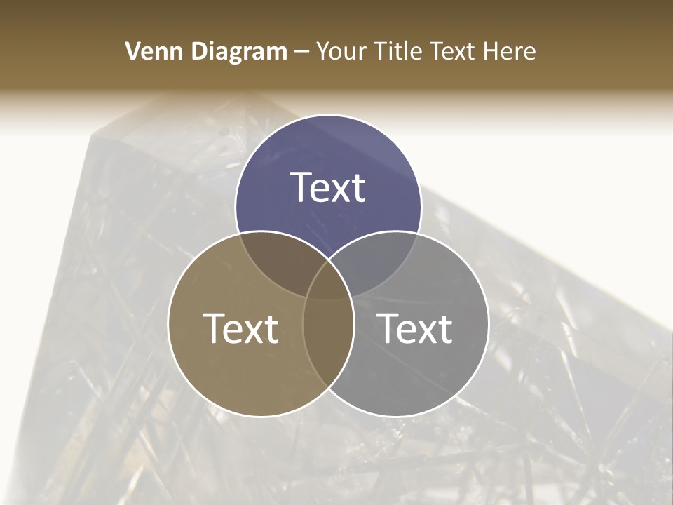 Mineral Black Close Up View PowerPoint Template