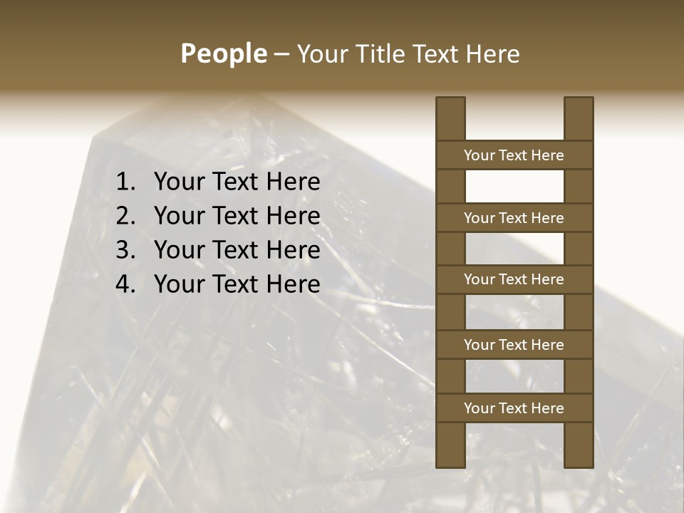 Mineral Black Close Up View PowerPoint Template