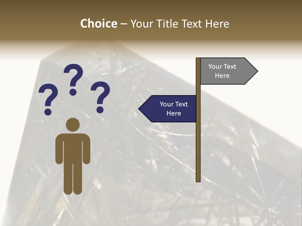 Mineral Black Close Up View PowerPoint Template
