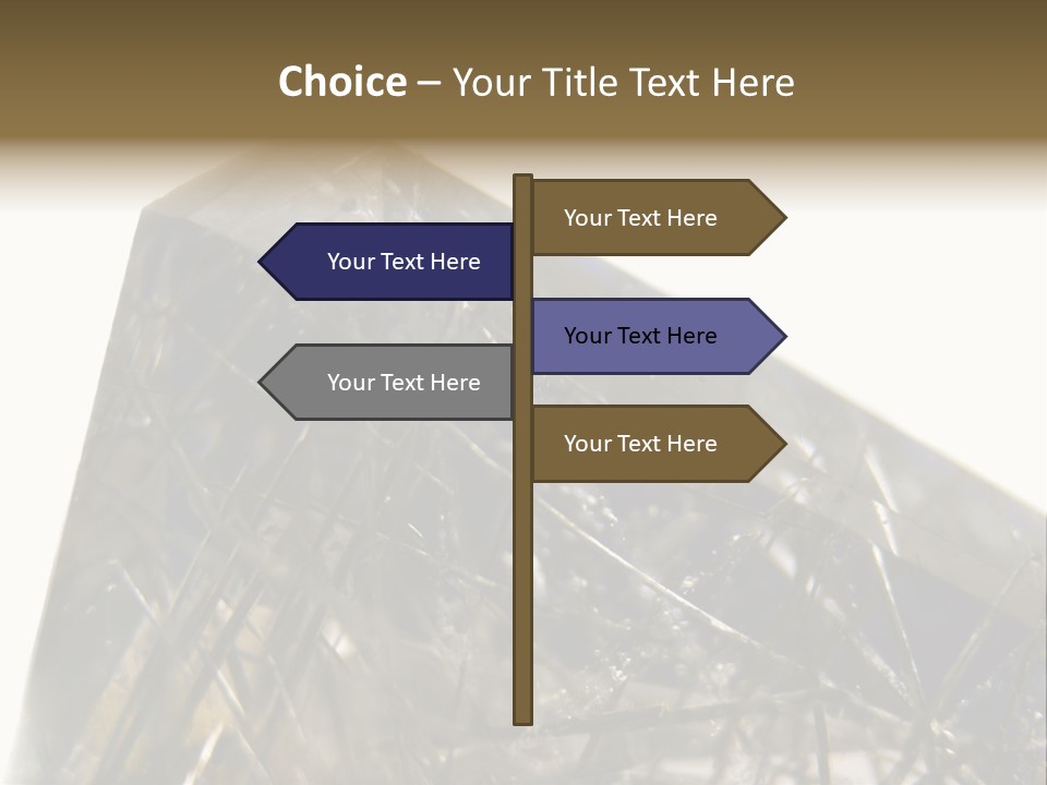 Mineral Black Close Up View PowerPoint Template