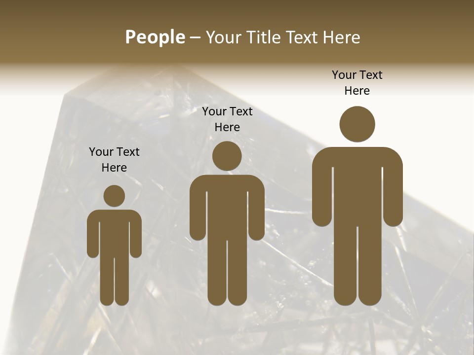 Mineral Black Close Up View PowerPoint Template