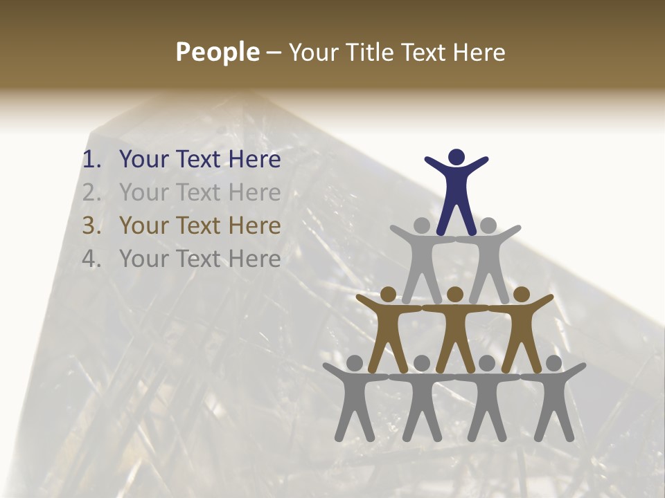 Mineral Black Close Up View PowerPoint Template