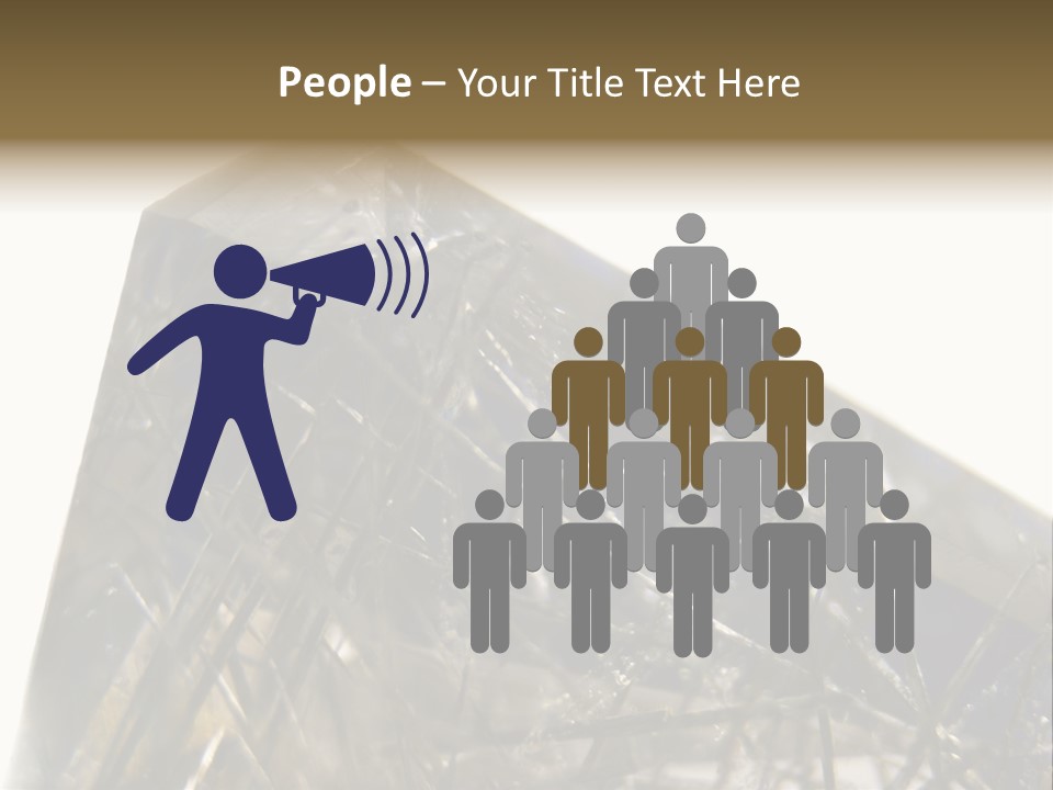 Mineral Black Close Up View PowerPoint Template