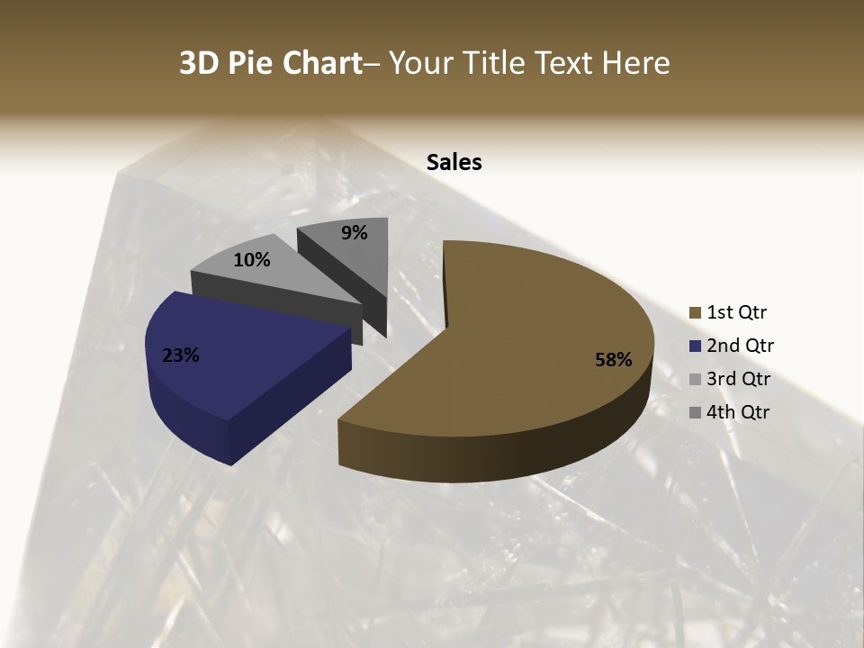 Mineral Black Close Up View PowerPoint Template