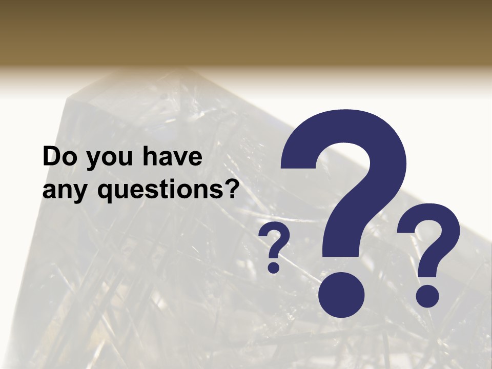 Mineral Black Close Up View PowerPoint Template