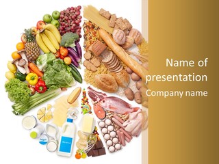 Protein Poultry Food Pyramid PowerPoint Template