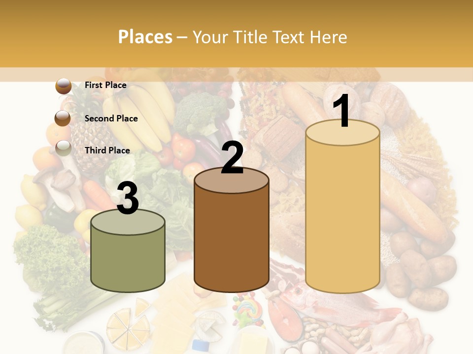 Protein Poultry Food Pyramid PowerPoint Template
